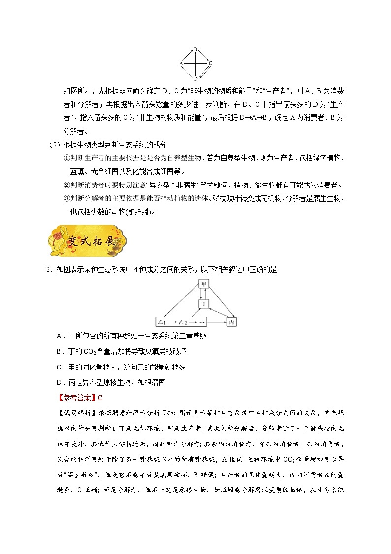 最新高考生物考点一遍过讲义 考点62 生态系统的结构第3页