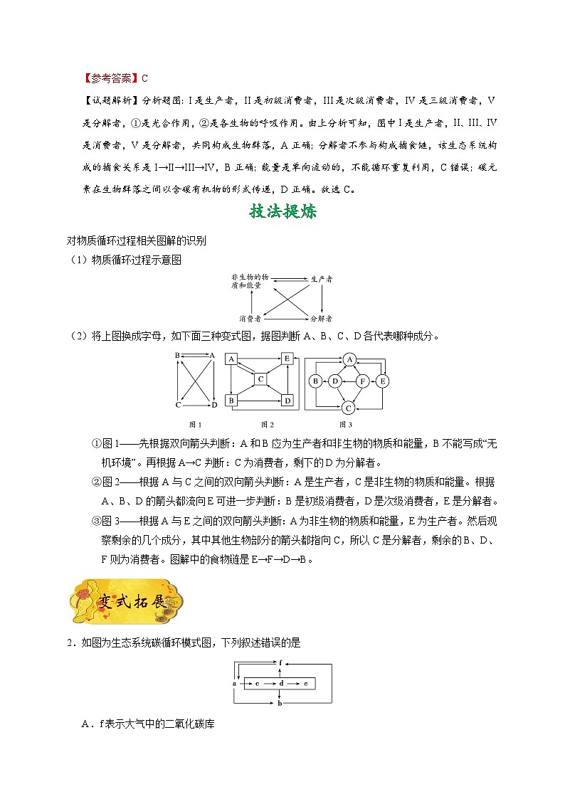 最新高考生物考点一遍过讲义 考点64 生态系统的物质循环第3页