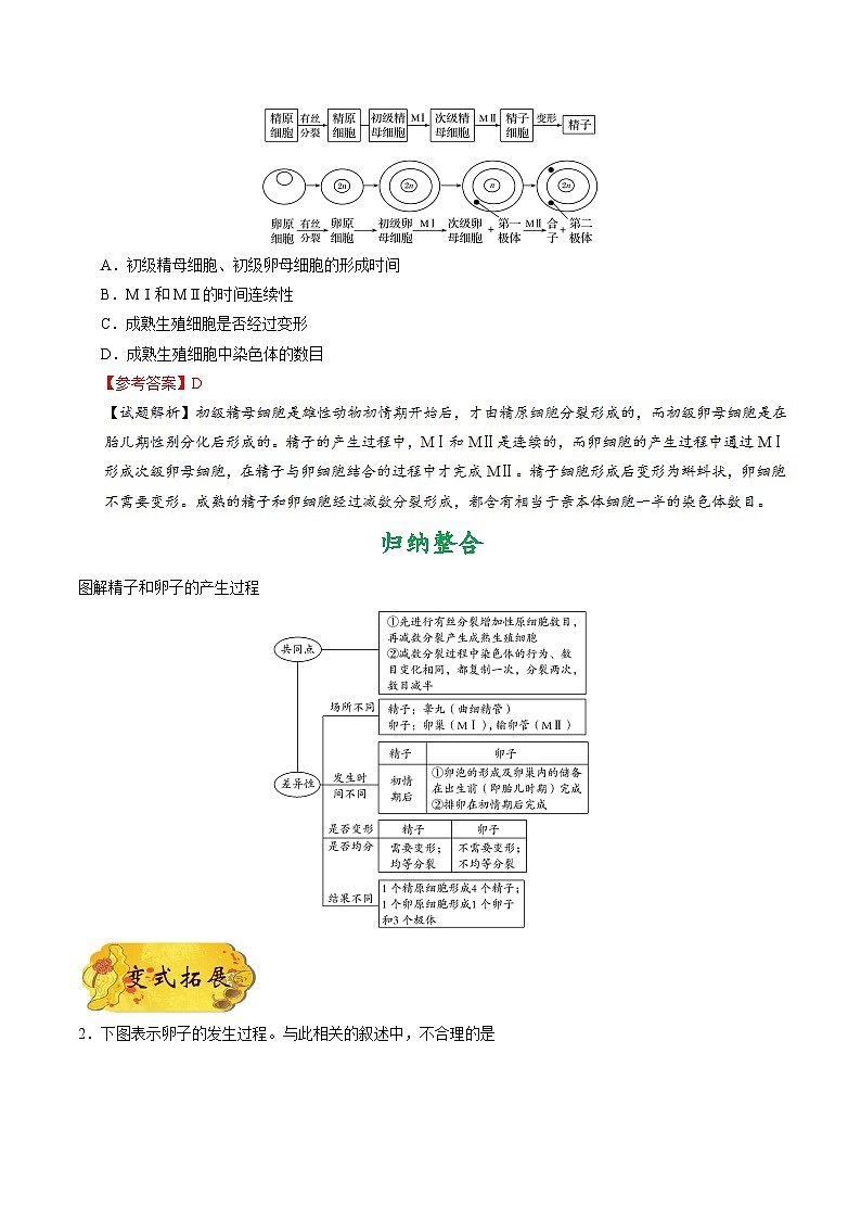 最新高考生物考点一遍过讲义 考点85 胚胎工程（一）03