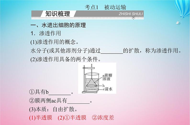 2024届高考生物学业水平测试复习专题三细胞代谢的保障课件03