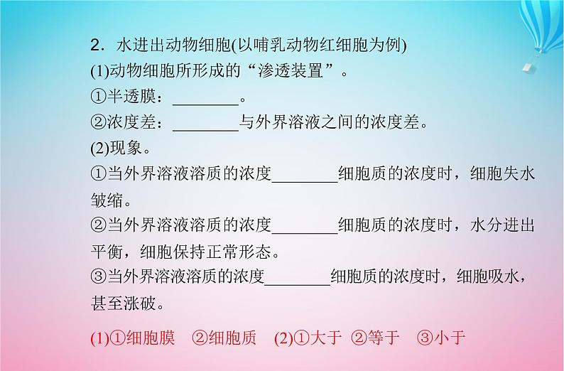 2024届高考生物学业水平测试复习专题三细胞代谢的保障课件04