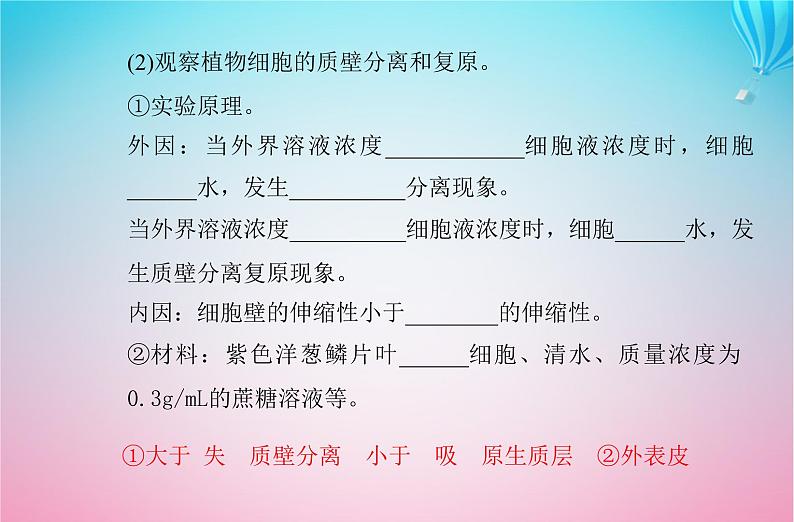 2024届高考生物学业水平测试复习专题三细胞代谢的保障课件06