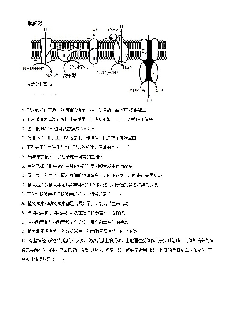 江苏省扬州中学2023-2024学年高三下学期3月限时训练 生物 Word版含解析03