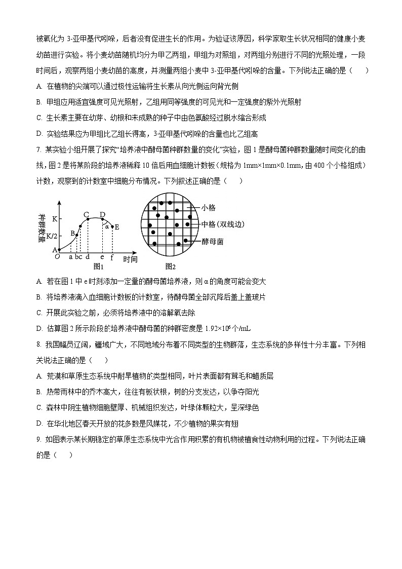 2024辽宁省名校联盟高二下学期3月联合考试生物含解析第3页