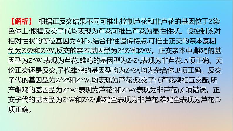 2025版高考生物一轮复习真题精练第五章遗传的基本规律第18练基因在染色体上和伴性遗传课件03