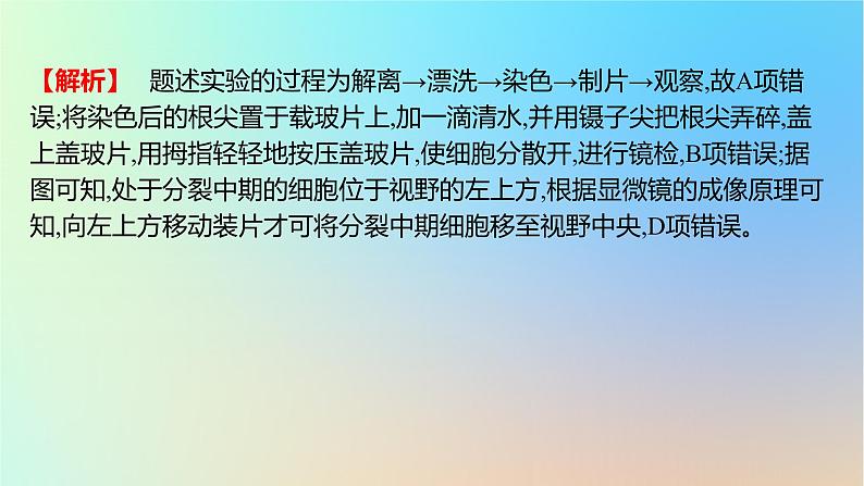 2025版高考生物一轮复习真题精练第四章细胞的生命历程第12练细胞的增殖课件05