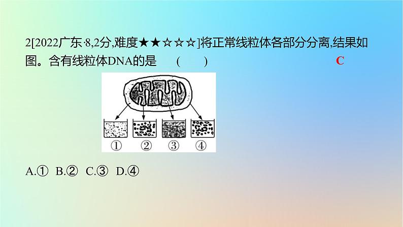 2025版高考生物一轮复习真题精练第二章细胞的基本结构与物质运输第6练细胞器之间的分工合作及生物膜系统课件04