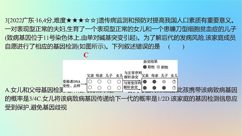 2025版高考生物一轮复习真题精练第五章遗传的基本规律第19练人类遗传参件课件PPT第6页