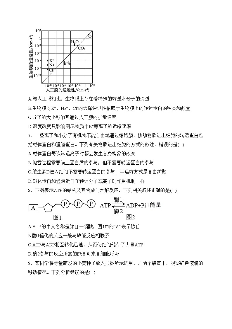 湖南省部分学校2023-2024学年高一上学期1月期末联考生物试卷(含答案)第3页
