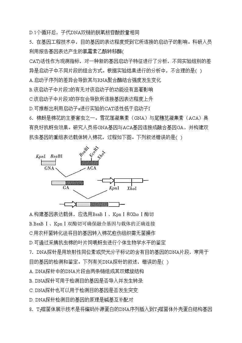 咸阳市实验中学2022-2023学年高二下学期第二次月考生物试卷(含答案)02