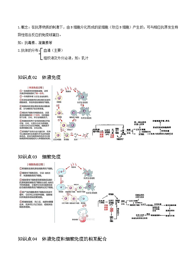4.2 特异性免疫-高二生物同步精品讲义（人教版选择性必修1）02