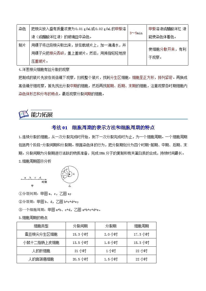 6.1 细胞的增殖（学生版）-高一生物同步精品讲义（人教必修1）第3页