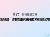 2024春高中生物第2章细胞工程第2节第3课时动物体细胞核移植技术和克隆动物课件（人教版选择性必修3）