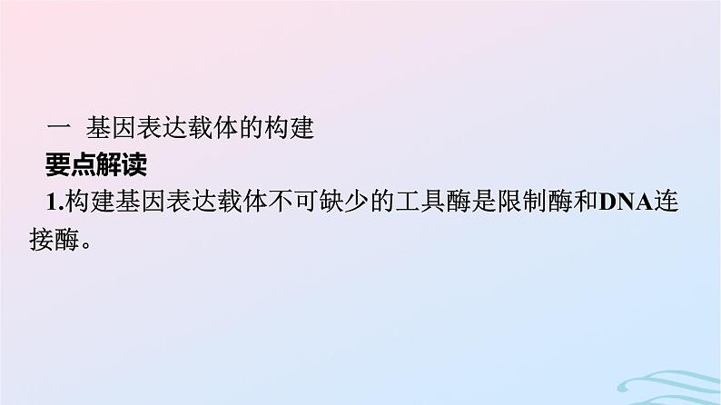 2024春高中生物第3章基因工程微专题三基因工程及其应用课件（人教版选择性必修3）02