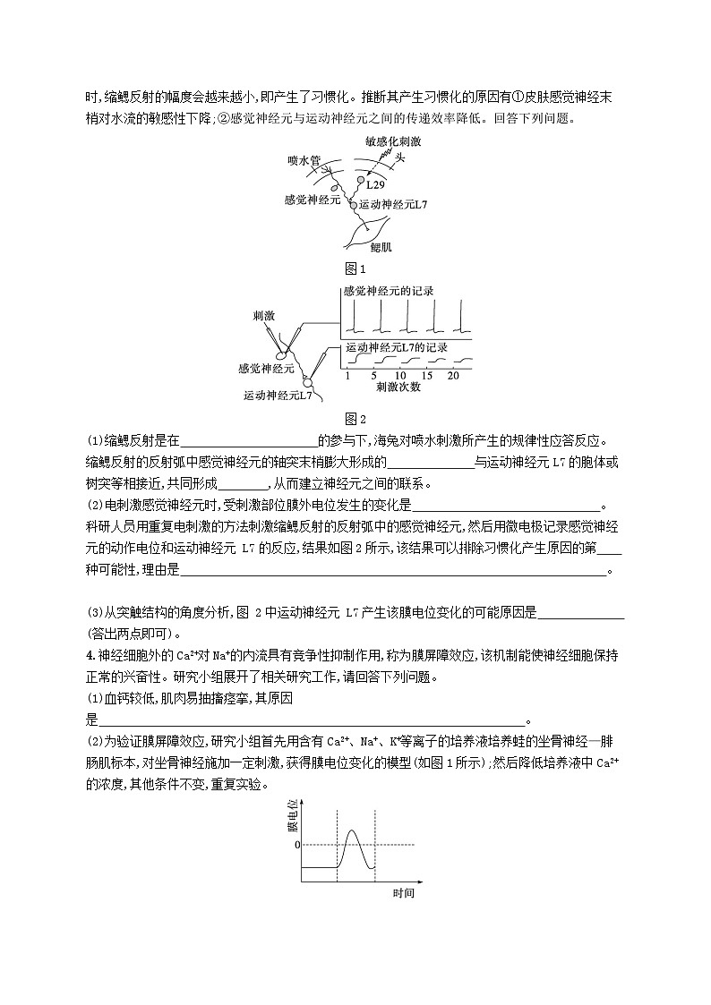 2024届新高考生物二轮总复习大题分析与表达练4动物生命活动调节类大题突破（附解析）03