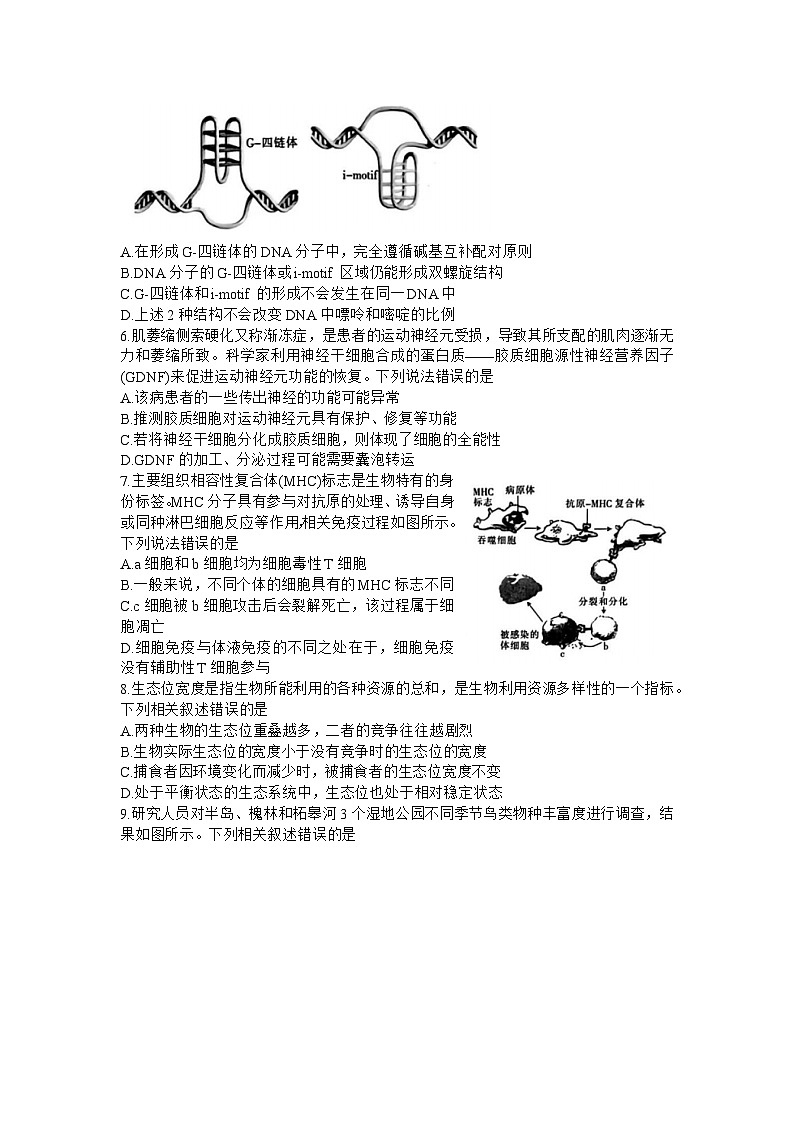 江西省九校联考2023-2024学年高三下学期3月月考生物试题（Word版附解析）第2页