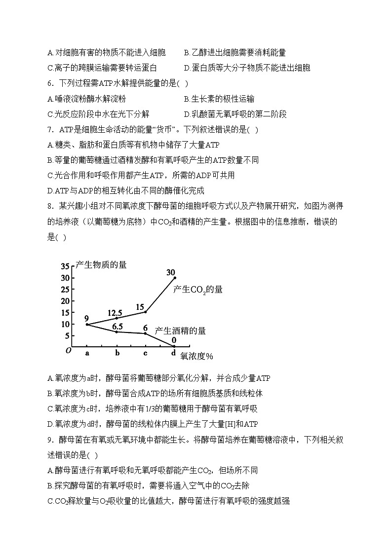 兰州成功学校2024届高三上学期第二次月考生物试卷(含答案)02