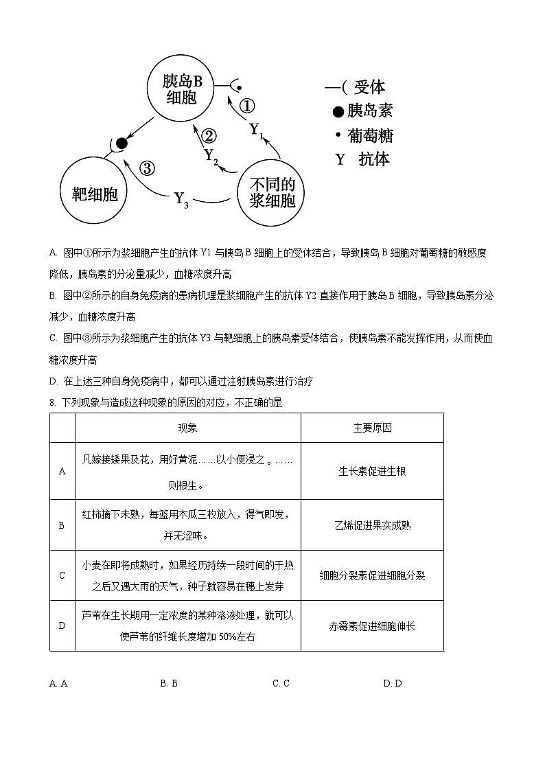 2024省大庆大庆中学高二下学期开学考试生物含解析03