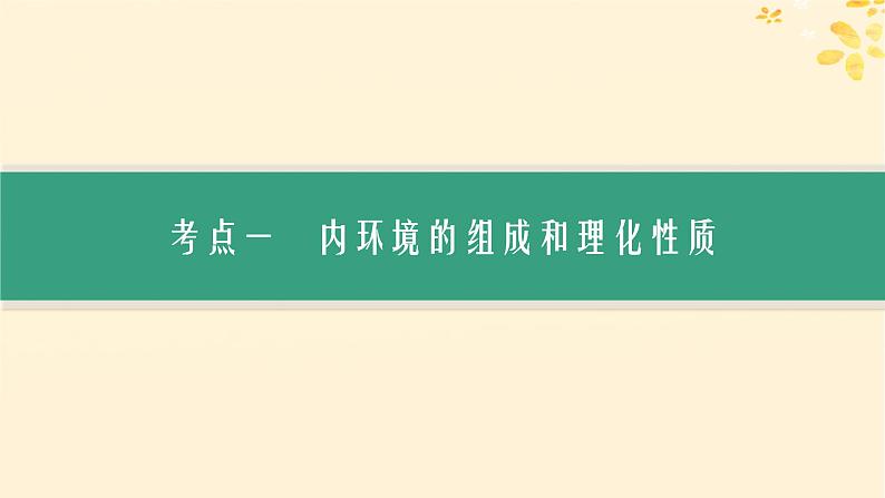 备战2025届新高考生物一轮总复习第8单元稳态与调节第30讲人体的内环境与稳态课件03