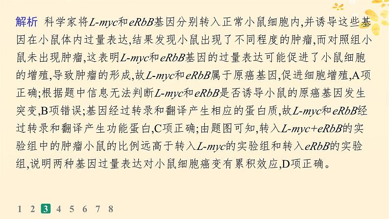 备战2025届新高考生物一轮总复习第7单元生物的变异和进化课时规范练27基因突变基因重组课件第8页