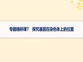 备战2025届新高考生物一轮总复习第5单元孟德尔遗传定律与伴性遗传专题精研课7探究基因在染色体上的位置课件