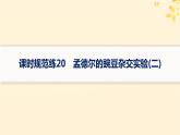 备战2025届新高考生物一轮总复习第5单元孟德尔遗传定律与伴性遗传课时规范练20孟德尔的豌豆杂交实验二课件