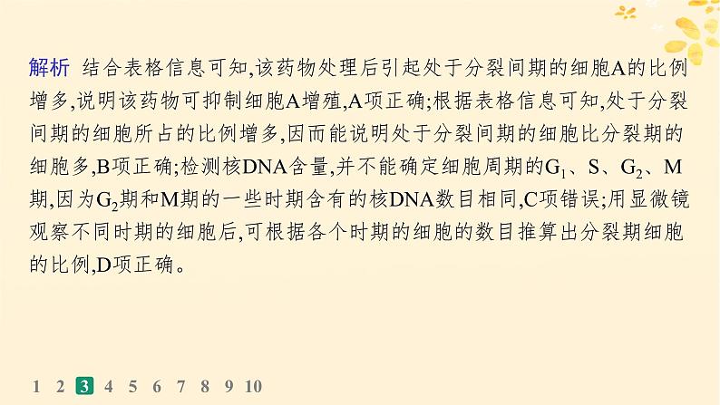 备战2025届新高考生物一轮总复习第4单元细胞的生命历程课时规范练16细胞的增殖课件08