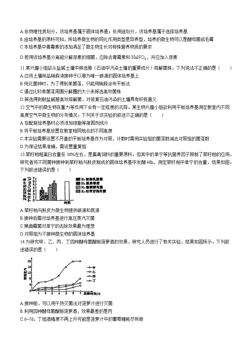 山东省菏泽市鄄城县第一中学2023-2024学年高二下学期3月月考生物试题第3页
