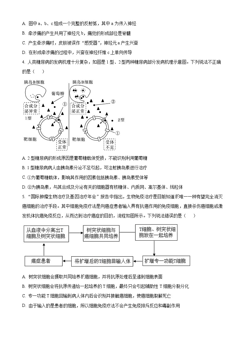 湖南省常德市临澧县2023-2024学年高二下学期入学考试生物试题（原卷版）第2页