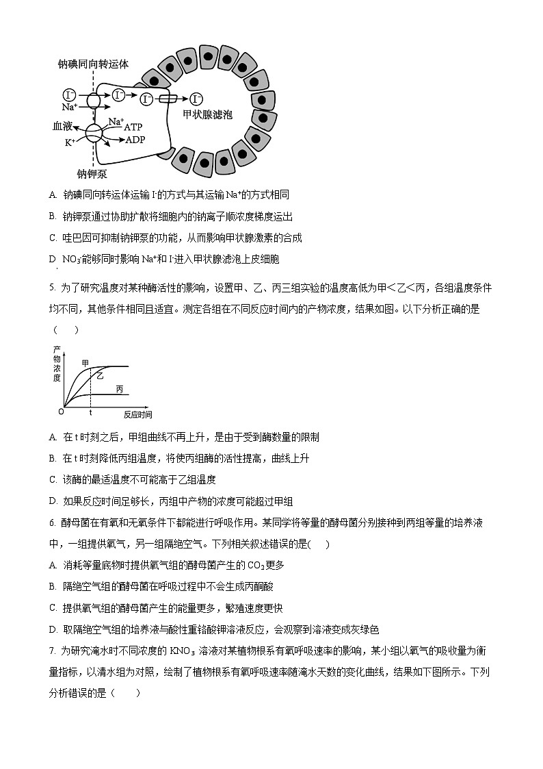重庆市黔江中学2023-2024学年高一下学期3月月考生物试题 Word版无答案第2页