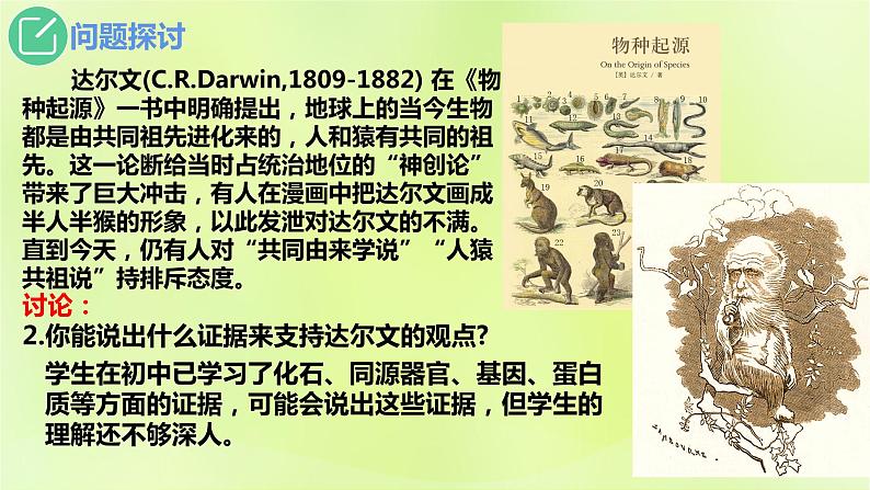 新教材同步备课2024春高中生物第6章生物的进化6.1生物有共同祖先的证据课件新人教版必修2第6页