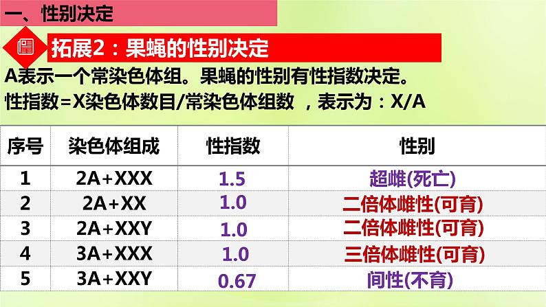 2024春高中生物第2章基因和染色体的关系2.3伴性遗传第3课时性别决定的类型课件新人教版必修208