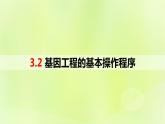 2024春高中生物第3章基因工程3.2基因工程的基本操作程序第1课时课件新人教版选择性必修3