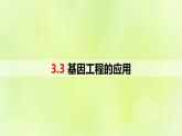2024春高中生物第3章基因工程3.3基因工程的应用课件新人教版选择性必修3