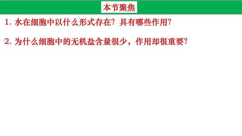 高中生物人教版必修1精品课件2-2细胞中的无机物2第2页