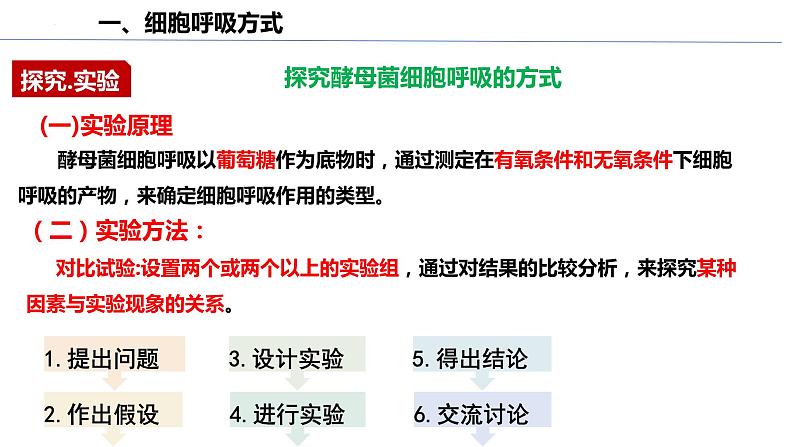 高中生物人教版必修1精品课件5-3细胞呼吸的原理和应用06