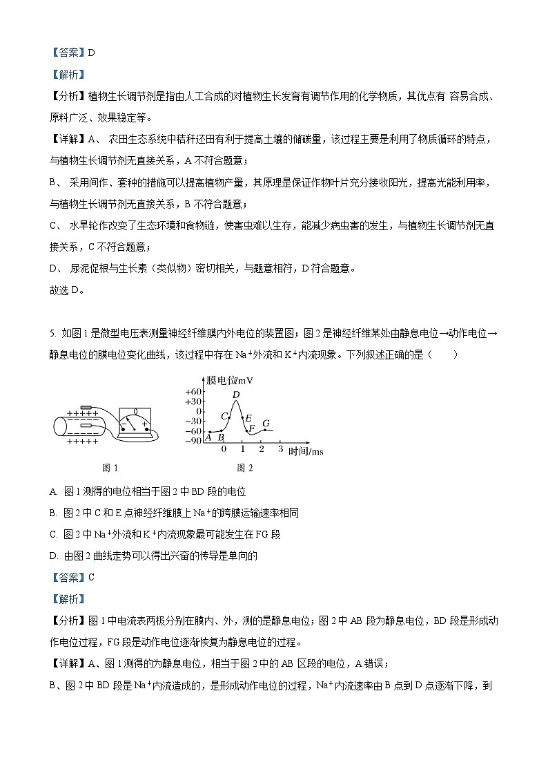 四川省内江市第六中学2023-2024学年高二下学期入学考试生物试卷（Word版附解析）03