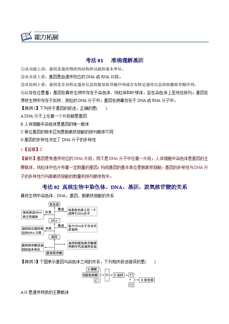 3.4 基因通常是有遗传效应的DNA片段-高一生物同步精品讲义（人教必修2）02