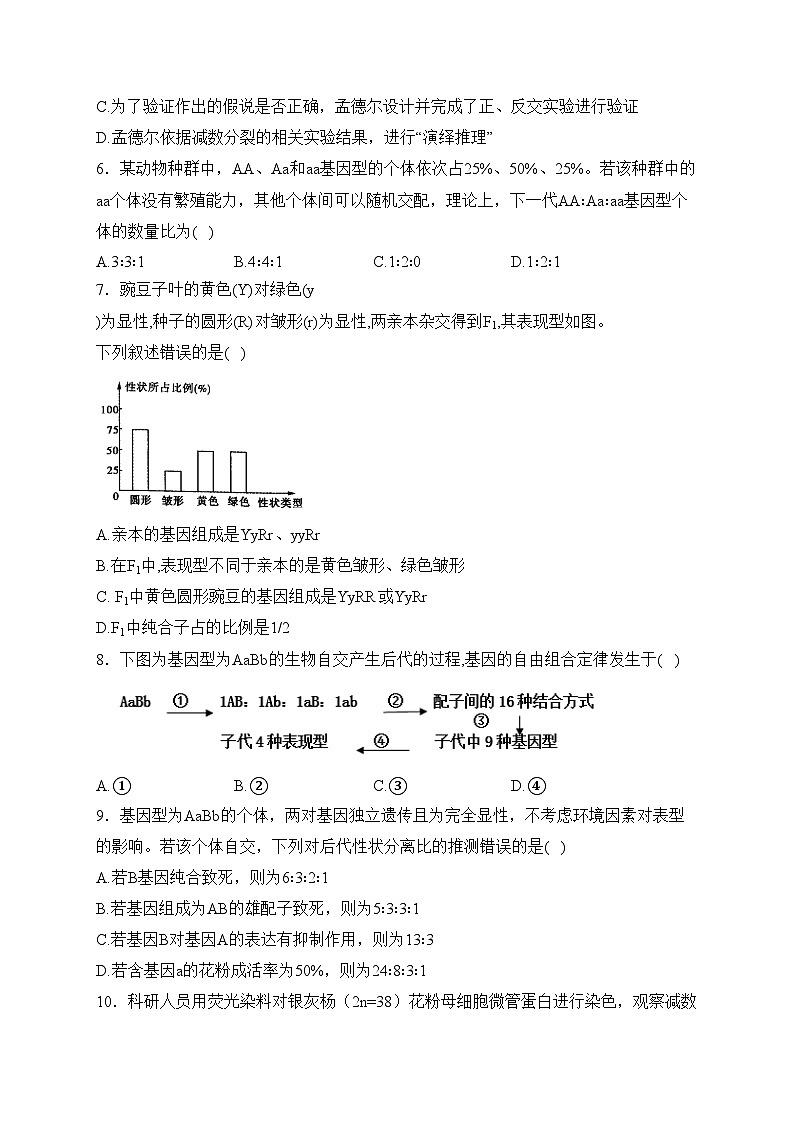 江苏省镇江第一中学2022-2023学年高一下学期3月检测生物试卷(含答案)第2页