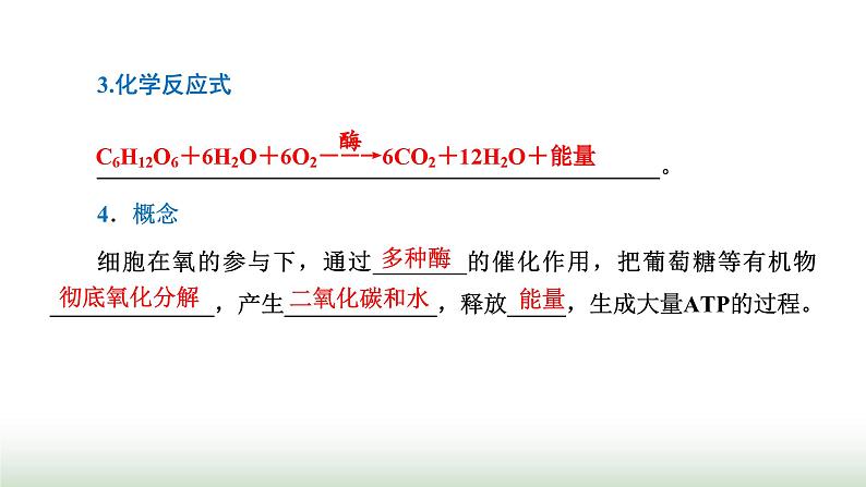 人教版高中生物必修1第5章细胞的能量供应和利用第3节第1课时细胞呼吸的方式与有氧呼吸课件第7页