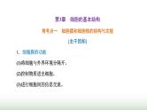 人教版高中生物必修1学业水平考试常考点第3章细胞的基本结构课件