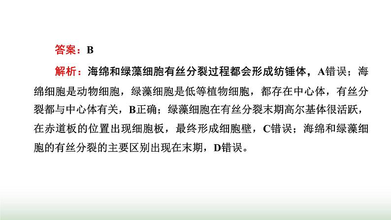 人教版高中生物必修1学业水平考试常考点第6章细胞的生命历程课件06