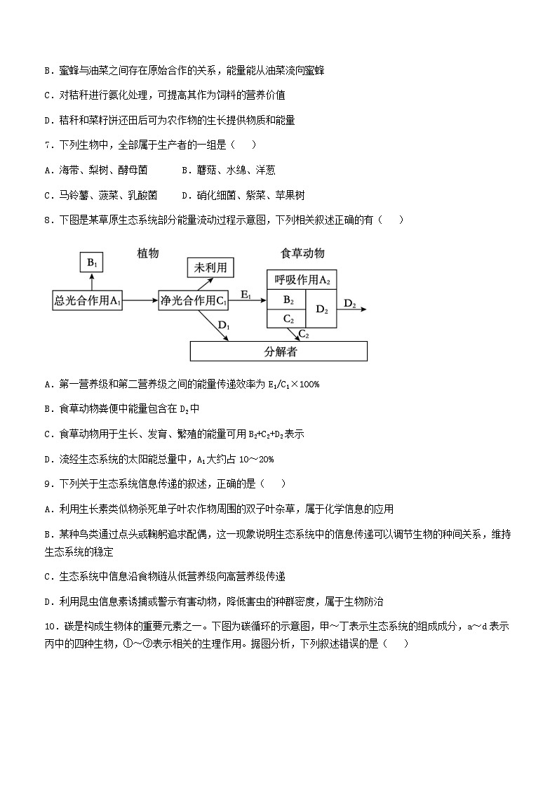 2024重庆市重点中学高二下学期3月月考试题生物含答案03