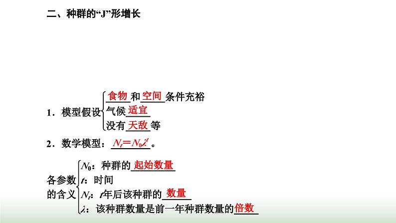 人教版高中生物选择性必修2第一章第二节种群数量的变化课件第3页