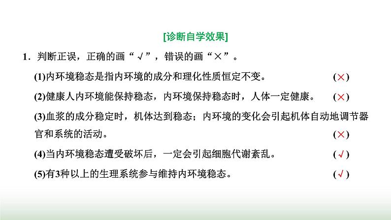 人教版高中生物选择性必修1第1章人体的内环境与稳态第2节内环境的稳态课件第4页