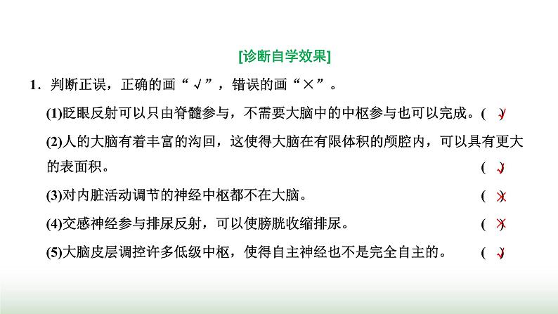 人教版高中生物选择性必修1第2章神经调节第4节神经系统的分级调节课件04