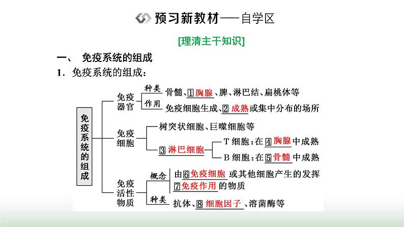 人教版高中生物选择性必修1第4章免疫调节第1节免疫系统的组成和功能课件第3页