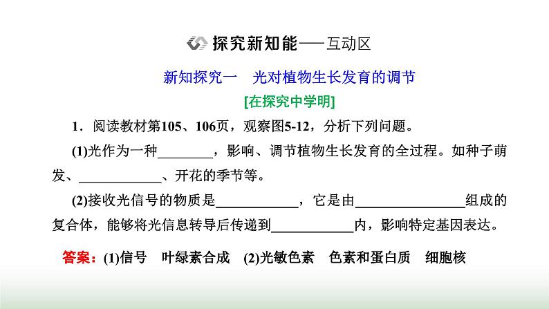 人教版高中生物选择性必修1第5章植物生命活动的调节第4节环境因素参与调节植物的生命活动课件06