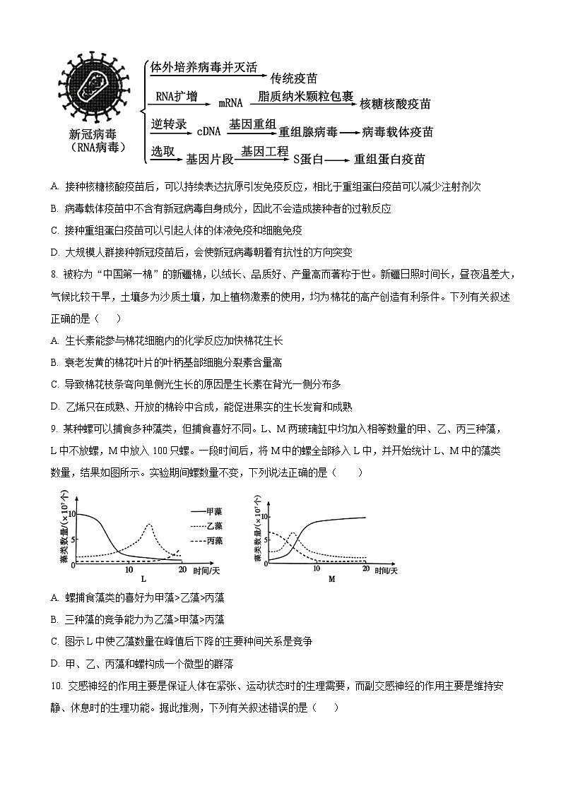 福建省泉州市泉港区第二中学2023-2024学年高二下学期3月月考生物试题（原卷版）第3页