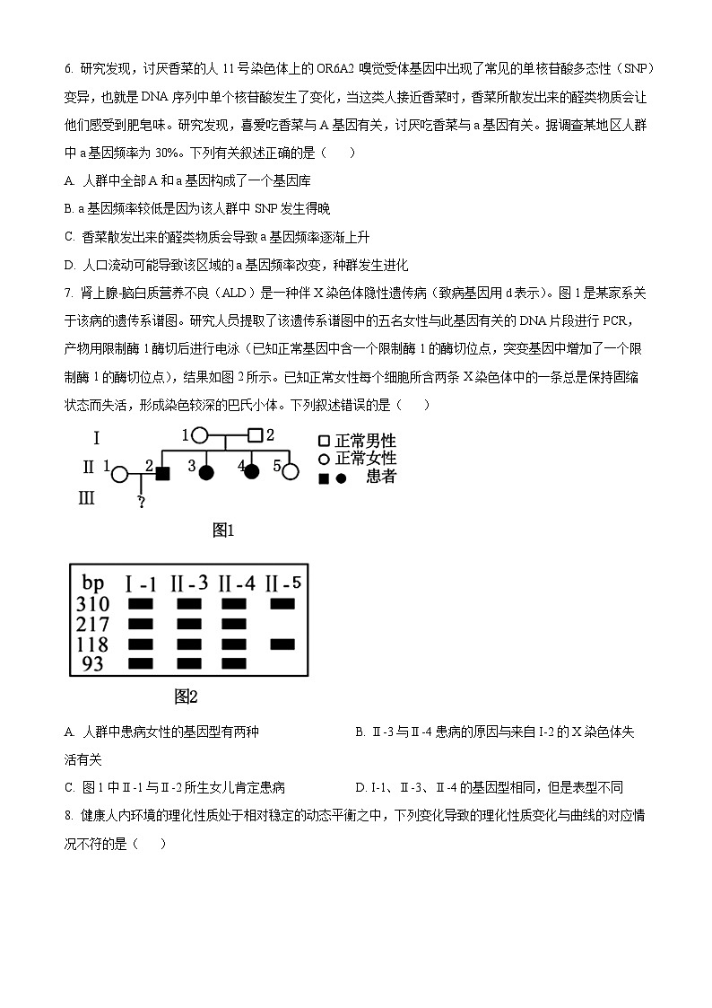 2024长沙长郡中学高三下学期二模生物试题含解析03